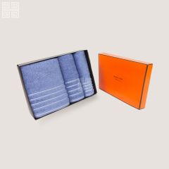 KHĂN QUÀ TẶNG COTTON SILVER LINE (Set special: HAND - FACE - BATH)