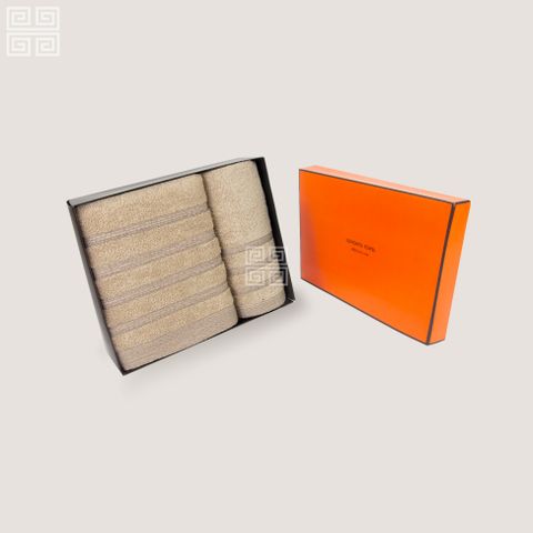 KHĂN QUÀ TẶNG COTTON CAO CẤP VOLUME - HỘP: 1 KHĂN TẮM + 1 KHĂN MẶT