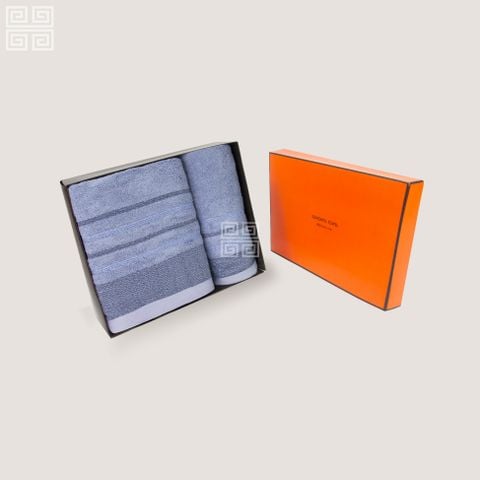 KHĂN QUÀ TẶNG BAMBOO CAO CẤP WAVE - HỘP: 1 KHĂN TẮM + 1 KHĂN MẶT
