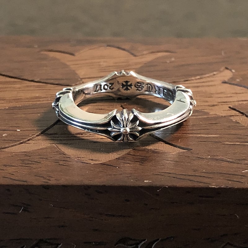 Nhẫn Bạc Chrome Hearts Hoa Cộng - NB602