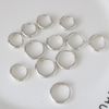 Khuyên Bạc Trơn Bo Tròn - KB079 (1 chiếc)