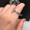 Nhẫn Bạc Chrome Hearts Hoa Cộng  - NB612