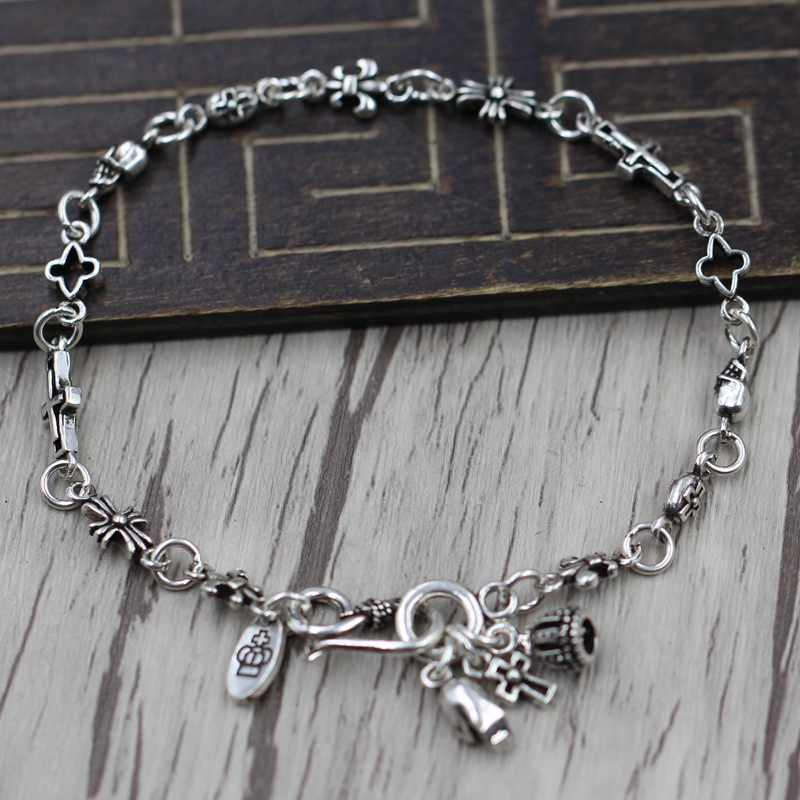  Lắc Tay Bạc Chrome Hearts - LB244 