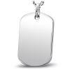 Mặt Dây Bạc Dogtag Trơn - MB323