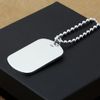 Mặt Dây Bạc Dogtag Trơn - MB115