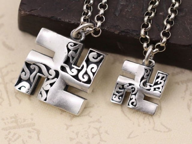 Mặt Dây Bạc Chữ Vạn - MB123