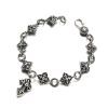 Lắc Tay Bạc Chrome Hearts Hoa Cộng - LB235