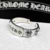 Nhẫn Bạc Chrome Hearts Viền Hoa Cộng - NB443