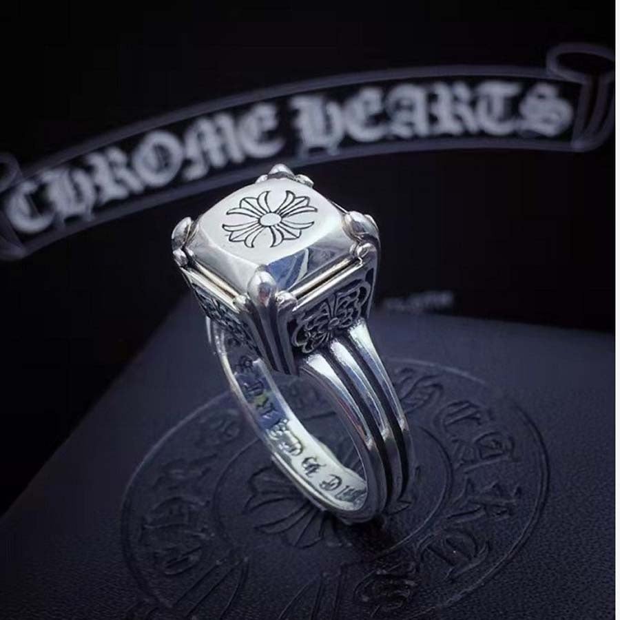  Nhẫn Bạc Chrome Hearts Hoa Cộng - NB326 