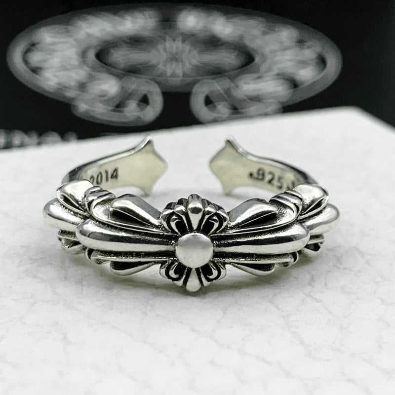  Nhẫn Bạc Chrome Hearts Hoa Cộng Nhỏ - NB505 