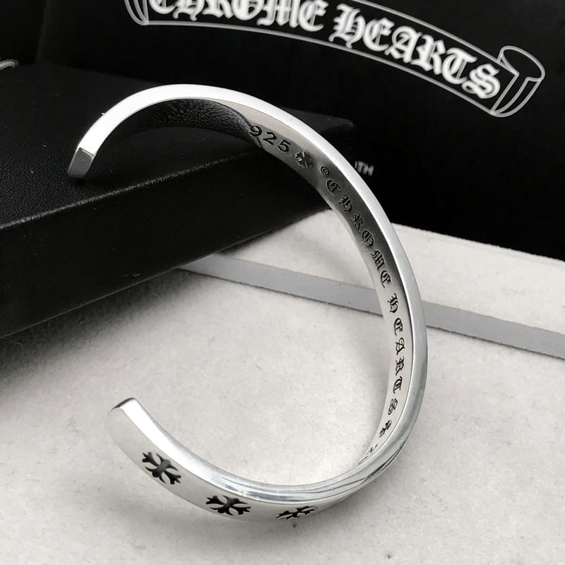  Lắc Tay Bạc Chrome Hearts Hoa Cộng - LB133 