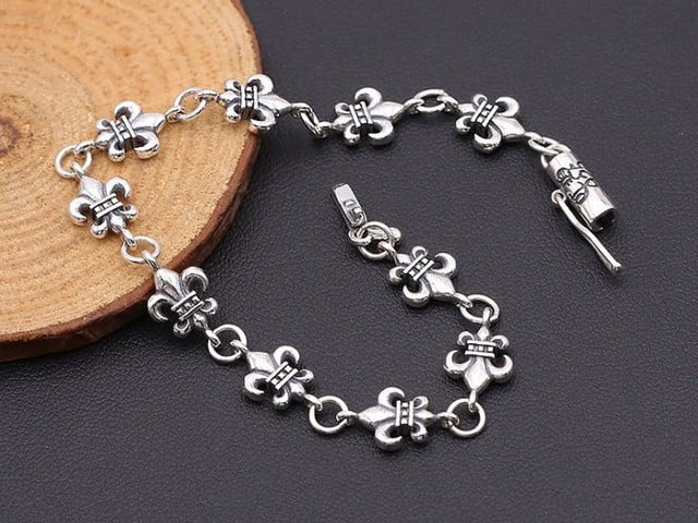  Lắc Bạc Chrome Hearts - LB063 