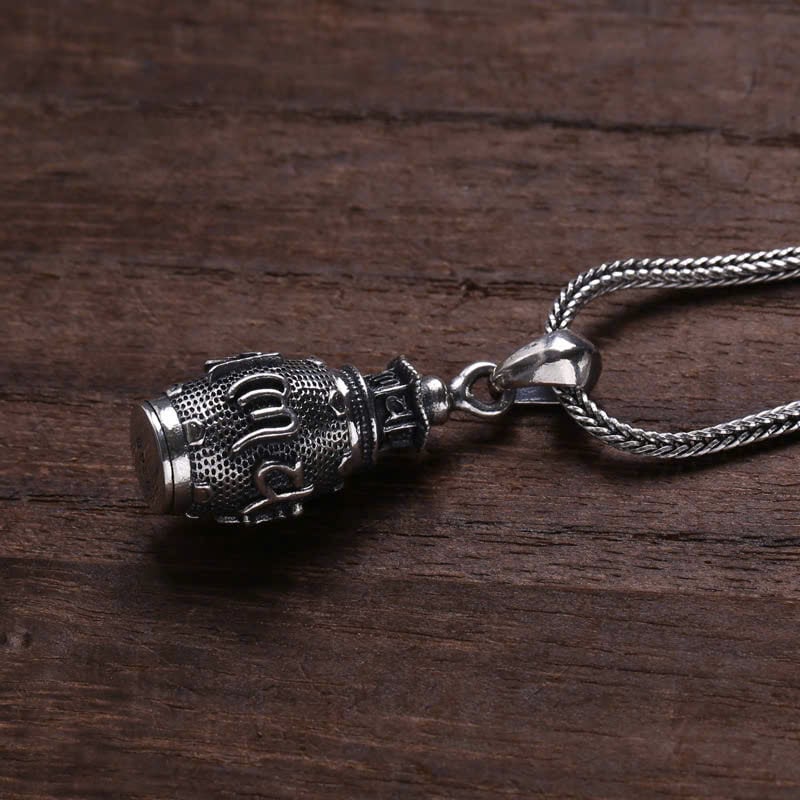  Mặt Dây Bạc Thái Chữ Phạn  - MB383 