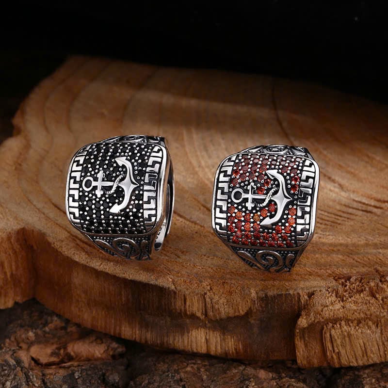  Nhẫn Bạc Thái Mỏ Neo - NB698 