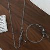 Vòng Cổ Bạc Thái Kinh Luân Xoay - DB188