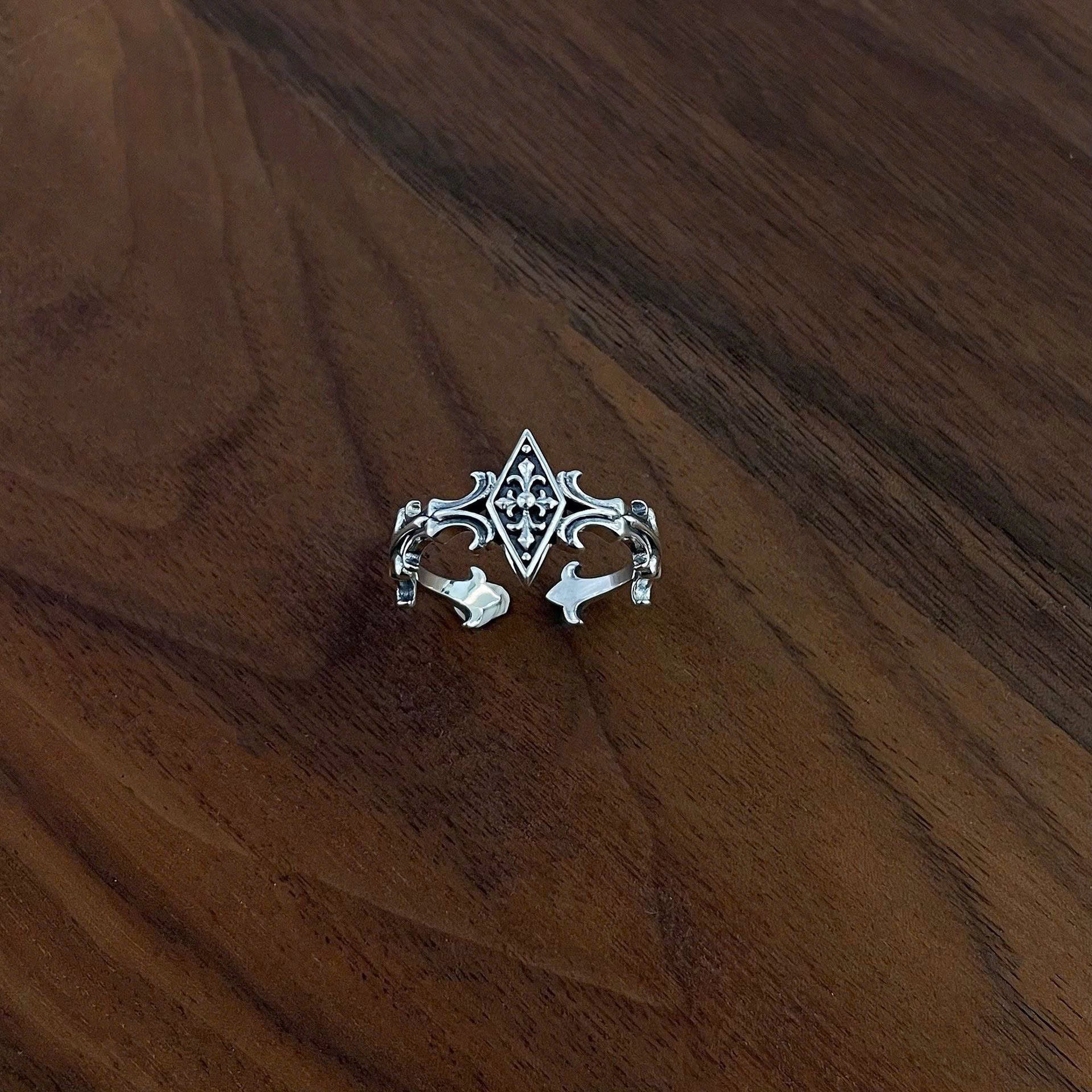  Nhẫn Bạc Thái Hoa Iris - NB782 