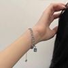 Lắc Tay Bạc Thái Đá Xanh Nước Biển - LB312