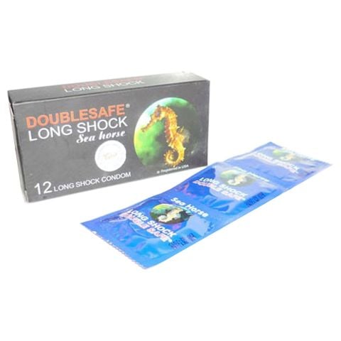 Bao Cao Su Cá Ngựa Long Shock DoubleSafe SeaHorse