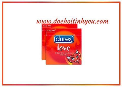Bao cao su siêu mỏng Durex Love - làm tăng hưng phấn tình dục