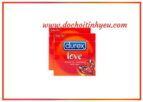 Bao cao su siêu mỏng Durex Love - làm tăng hưng phấn tình dục