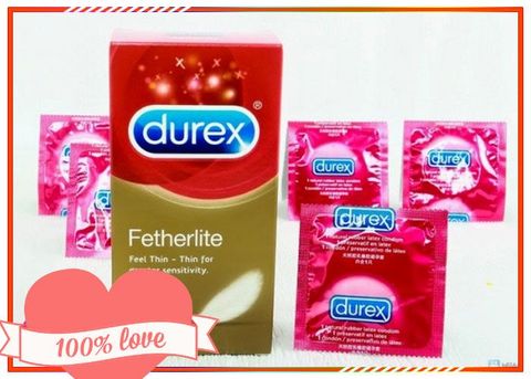 Bao cao su siêu mỏng Durex Fetherlite tạo ra niềm vui khi làm tình