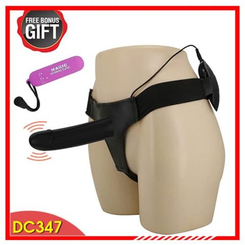 Dương vật giả dây đeo size nhỏ Chisa 5,9 inch màu đen mềm mại