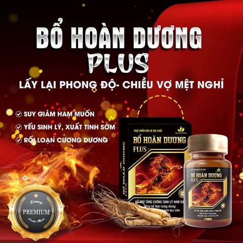 Bổ hoàn dương plus tăng sinh lý nam