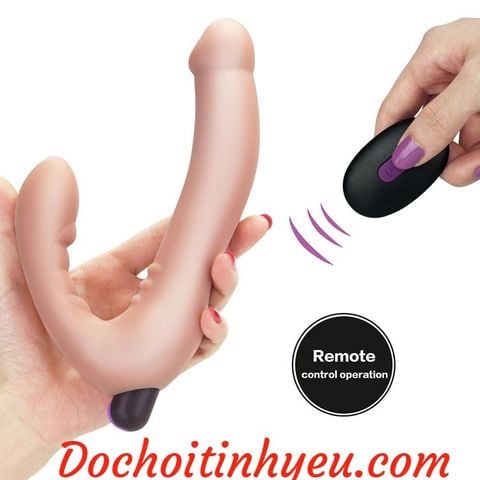 Chim giả lovetoy 2 đầu silicon siêu mềm có rung điều khiển xa