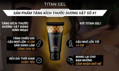 Gel titan gold giá bao nhiêu, mua ở đâu hà nội, hồ chí minh