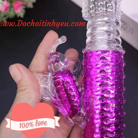 Cu giả rung xoay thụt Viabration Ball pin sạc cho nữ thủ dâm