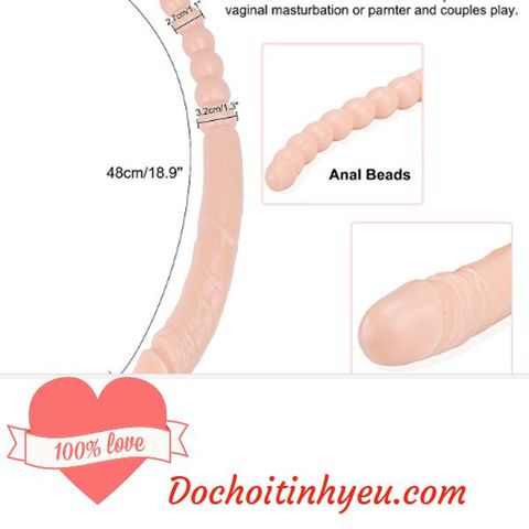 Dương vật giả 2 đầu kích thích hậu môn nữ cực sướng