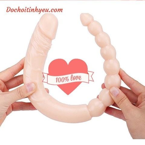 Dương vật giả 2 đầu kích thích hậu môn nữ cực sướng