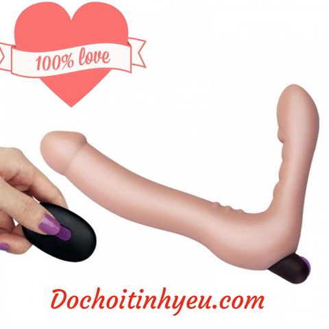 Chim giả lovetoy 2 đầu silicon siêu mềm có rung điều khiển xa