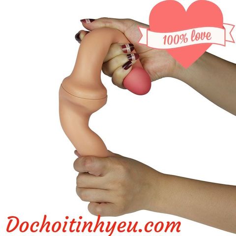 Dương vật giả hai đầu siêu mềm mịn Lovetoy không rung