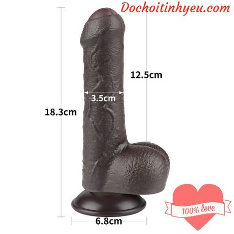 Dương vật giả Lovetoy 2 lớp gắn tường kích thích nữ cực sướng