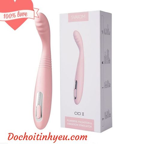 Dương vật giả mini kích thích điểm G Svakom Cici rung thụt cực phê