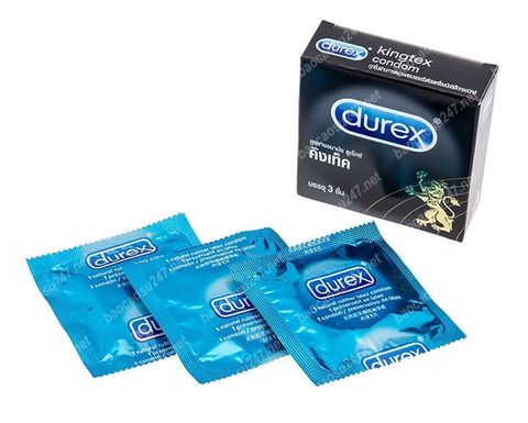 Bao cao su siêu mỏng durex Kingtex hộp bé 3 cái size nhỏ nhất