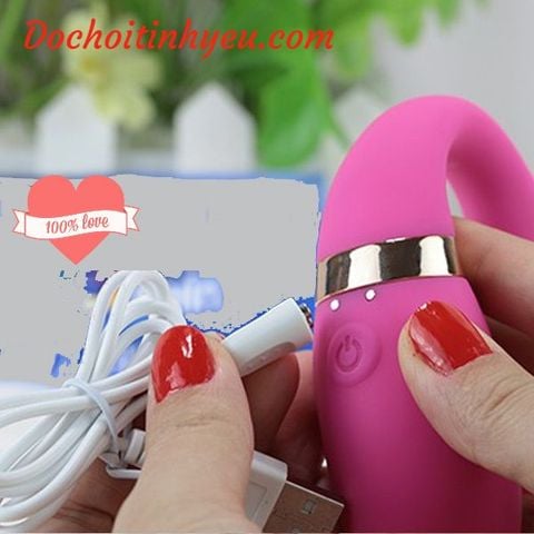 Máy rung tình yêu bú mút 2 đầu Dibe G-spot điều khiển từ xa