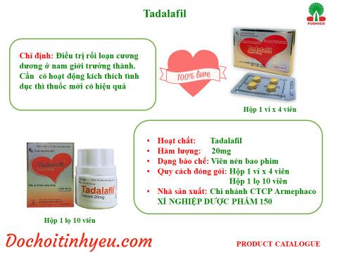 Địa chỉ bán thuốc Tadalafil 20mg ở Hà Nội