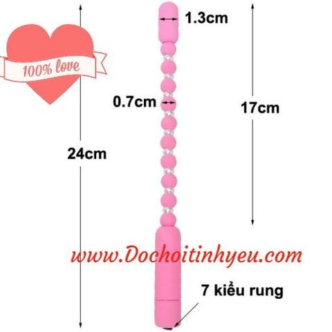 Gậy hậu môn Shaki Wand dạng chuỗi hạt 7 chế độ rung