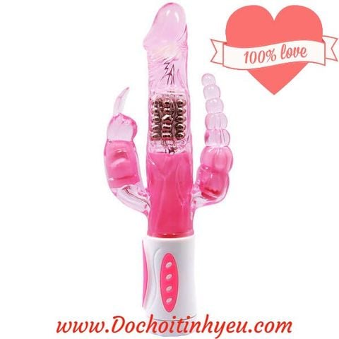 Sextoy cho nữ dương vật giả bunny 3 trong 1 chiến binh bão tố