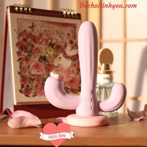 Svakom Bernice- máy rung bú mút 3 đầu kích thích hai lỗ cực phê