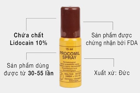 Thuốc xịt kéo dài thời gian quan hệ Procomil của đức
