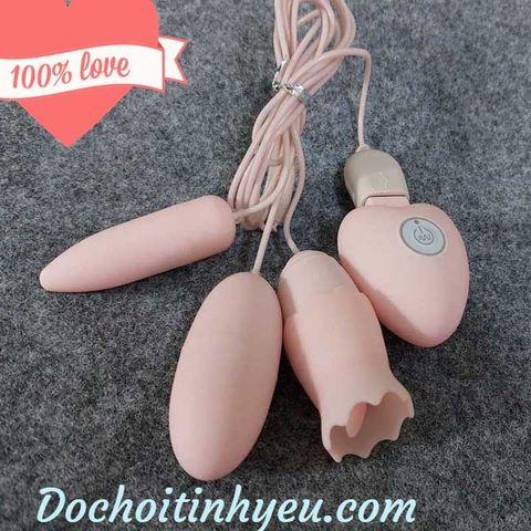 Trứng Rung Tình Yêu Toyjoy 3 Đầu Siêu Kích Thích