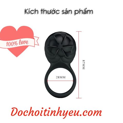 Vòng rung xoay liếm âm đạo Prettylove Frances kích thích nữ