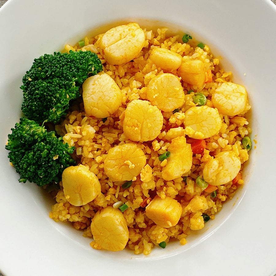  Cơm Sò Điệp Chiên Trứng Muối 