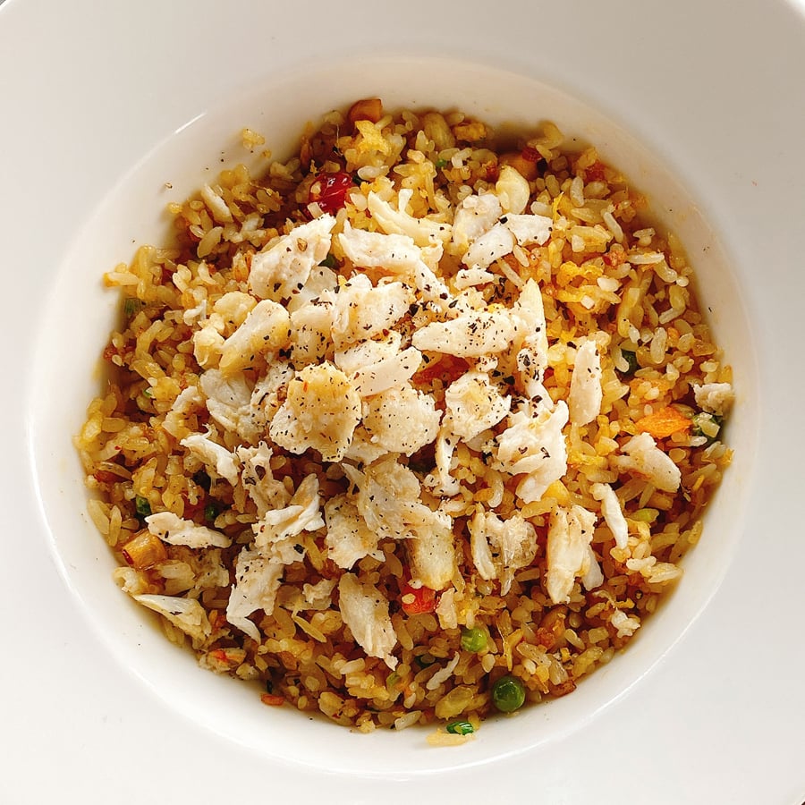  Cơm Chiên Thịt Cua Xé Sốt X.O 