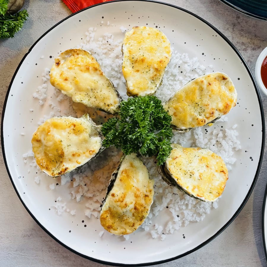  Hàu Sữa Pháp Nướng 1 Vị tự chọn (Phần 6 con) 