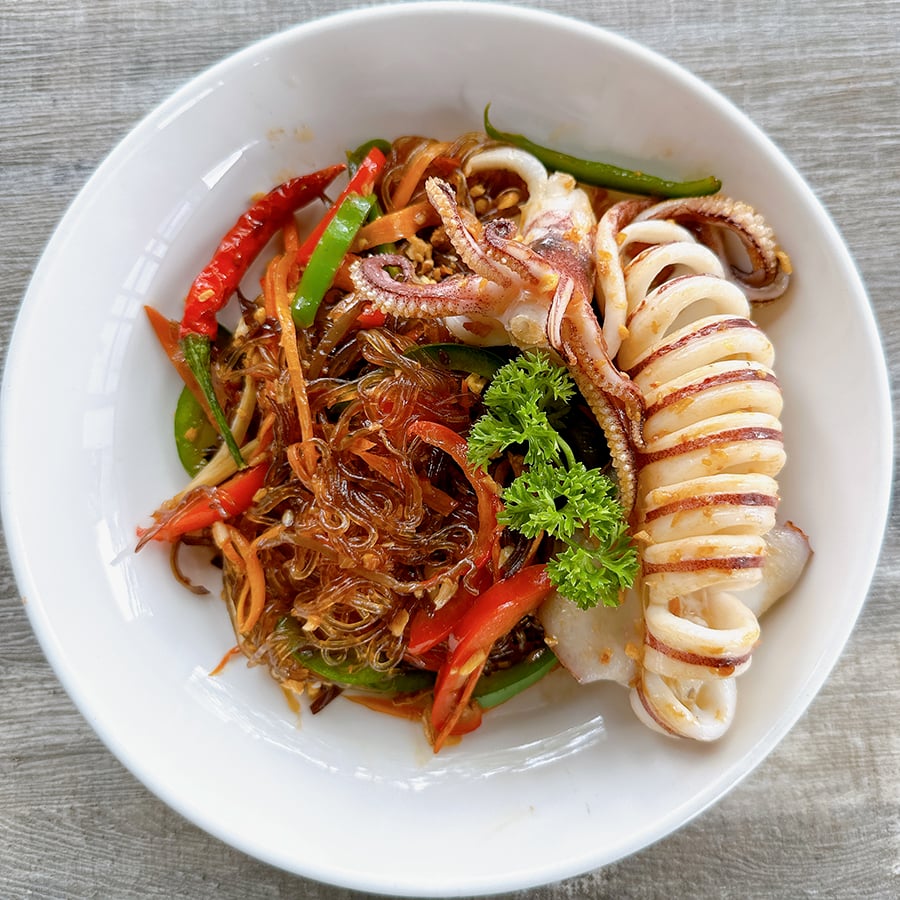  Miến Mực Sốt Xí Muội 