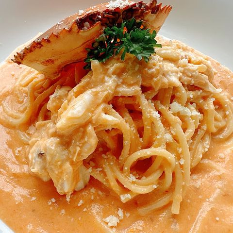 Mì Ý Cua Sốt Kem Cà